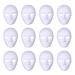Ifundom DIY-full face mask 12 pieces of paintable paper mask white DIY mask made of a unpopular paper mache hand-painted opera mask white unit size