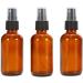 RETYLY 100ML Amber Glass Spray Bottle with Black ATOMISER Sprays Refillable Container for Essential Oil/Aromatherapy Use - Buy Online on GoSupps.com