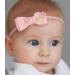 8 Pcs Baby Girls Soft Nylon Bow Flower Headbands | Pink Hair Accessories for Newborns & Toddlers - Buy Online on GoSupps.com