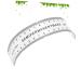 Healeved 4 Pcs Eyebrow Shaper Ruler Pen Brow Mapping Tool Eyebrow Shaping Tool Reusable Eyebrow Ruler Measure mediumx4pcs Blackx4pcs