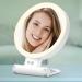 Ruuizksa 10X Magnifying Makeup Mirror with Lights and Magnification 3 Colors Desktop LED Mirror and Vanity Mirror for Travel - Buy Online on GoSupps.com