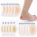 24 Pcs Blister Gel Guard Invisible Blister Plasters Bandages Waterproof Blister Protector Feet Blister Cushion Plaster for Fingers Toes Forefoot Heel Protector and Guard Ski (3 * 5P) 3*5P