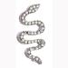 1 PC Colorful Oversized Nail Salons Crystal Diamond Design Snake Shape Nail Charms 3D Art Accessoirs(1) Style1