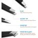 Longivia High-Quality Stainless Steel Eyebrow Tweezers - 4 Piece Set Test Winner for Precision Plucking & Splinter Removal - Buy Online on GoSupps.com