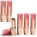 6 pieces of empty lipstick tubes DIY lipstick tube empty lip balm container refillable lipstick tubes round refillable lip balm shell container for trips women's make-up