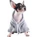 Piaite Grey Chihuahua Dog Hoodie | Winter Small Dog Sweatshirt with Leash Hole | Warm Pet Clothes for Puppy | Dog Sweater Coat Clothing - Navy - Size L - Buy Online on GoSupps.com