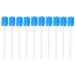 Healifty 100pcs Mouth Sponge Swabs Disposable Sponge Stick Oral Care Sponge Swab Tooth Cleaning Sponge (Blue)