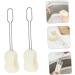 Solustre 4-Piece Cleaning Brush Set Bottle Kitchen Glass & Sponge Brushes with Long Handle & Stainless Steel Ball | International Shipping - Buy Online on GoSupps.com