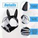 Horse Fly Mask Horse Eye Mask Extended View Mosquito Protection Removable for Horses S Blue Green - Buy Online on GoSupps.com