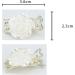 TseenYi Flower Wedding Hair Clip Vintage Rose Flower Claw Clip Bridal Headpiece Hair Clip Crystal Hair Pins Accessories Jewellery for Women Girls (White 1 Piece) - Buy Online on GoSupps.com
