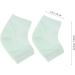 Cracked Heel Moisturizing Socks with Foot Lotion - Silicone Ankle Cuffs for Men & Women | Heel Pads in Light Green - Buy Online on GoSupps.com