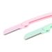 Syh & Aqye Manual Eyebrow Cutter - 2 Facial Razors for Men & Women | Lint-Free Shaving for Face Lips & Eyebrows (Pink & Green) - Buy Online on GoSupps.com