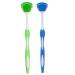 2 Pack Tongue Scraper, Tongue Cleaner Brush for Adults Tongue Scrubber for Better Breath (Green&Blue)
