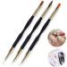 10 set 3 Pieces Nail Art Pen with Handle Line Drawing Double Heads Gel Glitter Brush Manicure Tool Beauty Supply for Professional Salon 10 set Multicolour  - Buy Online on GoSupps.com