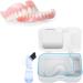 Ververt Touch Denture Box with Mirror - Durable Storage Case for False Teeth 4.7 x 3.5 Inches White & Clear - Ideal Denture Storage Solution - Buy Online on GoSupps.com