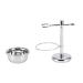 2pcs/set Shaving Brush Kit Shaving Tool Stand Holder + Stainless Steel Shaving Soap Bowl for Men