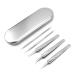Dreneco 5Pcs Blackhead Remover Pimple Comedone Extractor Tool Acne Removal Kit Treatment for Blemish Whitehead Popping Zit Removing for Nose Face Skin with Metal Box