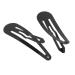 50 Pack Black Hair Snap Clips - Perfect for DIY Jewelry & Craft Projects | International Shipping - Buy Online on GoSupps.com