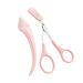 Eyebrow Scissors with Comb Eyebrow Scissors Eyebrow Trimmer Scissors Tool Eyebrow Trimmer Scissors With Comb for Beginner Eyebrow Scissors for Women Girls Stainless Steel Eyebrow Razor (Pink)