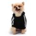 QiCheng&LYS Dog Hoodie Small Dog Knitted Sweater Winter Coat For Small Dogs (Black S) Black S