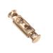 Hole Cord Lock Stopper spring buckle Cord Locks Toggles 30pcs/lot 3 Colors Metal Alloy Stoppers Toggle Cord Locks Drawstring Lock Two Holes For 4mm Cord Nickle (Gun silver 33mmx10mm) 33mmx10mm Gun Silver