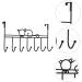 Holibanna 7 Door Hook Coat Hangers Bedroom Door Robe Hanger Hanging Storage Organizer No Trace Office Clothing - Buy Online on GoSupps.com