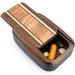 Shop American Made Pocket-Sized Pill Box - Walnut Wood & Burl Maple | Premium Quality - Buy Online on GoSupps.com