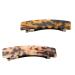 Tabanzhe 2 Hair Barrettes - Exquisite French Design Tortoise Shell Celluloid Rectangle Hair Clips Stylish and Durable Accessories for Women's Everyday Hairstyles