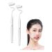 S-Type Vertical toothbrush for adults men and women special shape soft tongue coating cleans the interdental spaces and massages the gums (transparent 2 pieces)