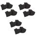 MAGICLULU 6 Pairs Heel Socks Heel Protector Black Socks Ankle Socks Foot Heel Cover Cup Protector Hydrating Socks Anti-Cracking Socks Heat Socks with Hole Moisturizing Socks Thermal Socks