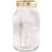 Kilner Round Glass Screw Top Lid Preservation Storage Jar 0.5 L & 2 x 50 Lollipop Craft Sticks (Natural or Colored) (Coloured) 0.5 Litre + Lollipop Craft Sticks - Buy Online on GoSupps.com