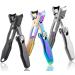 Nail Clippers for Thick Nails Toenails The Luxurious Ultra Sharp Nail Clippers Professional Toe Clippers with Catcher File Trimmer Clippers for Men Women (Color : Silver 1) - Buy Online on GoSupps.com