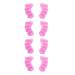 Weikeya toe correction 8 pieces of toe spacers ergonomic design high flexibility wear -resistant for women and men pink