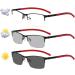 Buy Zukky Semi-Frame Photo Linen Reading Glasses - Black & Red Metal Frame - 3.75x Readers for Comfortable Vision - International Shipping Available - Buy Online on GoSupps.com