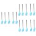 Alipis 15 Pcs Bread Clips Tea Bag Barbecue BBQ Tongs Kitchen Tools Stainless Steel Kitchenware Ice Cubes 13.1X2.5CMx3pcs Sky Bluex3pcs