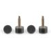HARFINGTON 6 Pairs TPU High Heel Tips - Replacement Tap Caps for Women | 3mm Thick 10mm Round Heel Repair Caps in Black & Gold Tone | Durable High Heel Protectors for International Shipping - Buy Online on GoSupps.com