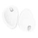 1 Pair Flops Insole Shoe Insoles Forefoot Pad of Foot Cushions Forefoot Cushion Flip-Flops Toe Gel Insoles Gel Shoe Inserts Flip-Flops Metatarsal Pads Forefoot Flops Pad White
