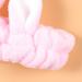 Minkissy 2pcs Bunny Ear Headband Set - Soft Makeup Hairband & Shower Face Wash Wrap for Women (Pink & White) - Perfect for Beauty & Skincare - Buy Online on GoSupps.com