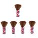 minkissy 5pcs Hair Cleaning Brush Hairbrush Cleaner Accessories For Beard Care Manual Shaving Brush Barber Brush Neck Duster Shaving Brush For Household Abs Man Gift Neck
