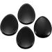 MookaiTe Decor Obsidian Thumb Stone Set - Healing Crystal Massage Stones for Reiki - Pack of 2 (45x35x5mm) - Buy Online on GoSupps.com
