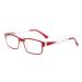 IYNWBJTS 2823 Finished Myopia Glasses 100 Degrees to 600 Degrees 150200250300400 Myopia 4.00 Red Transparent