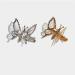 3D Butterfly Hair Clips 2 Pack - Gold & Silver Metal Non-Slip Hair Accessories for Women - Cute Butterfly Hair Styling Decoration - Buy Online on GoSupps.com