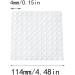 100 Pcs Self-Adhesive Rubber Furniture Buffers | Transparent Protective Bumper Pads for Drawers Cupboards & Notebooks - International Shipping - Buy Online on GoSupps.com