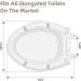 Elongated Toilet Seat  Quick-Release Hinges  Slow Close  Heavy Duty  Never Loosen  Aviation Material  White(18.5) White Elongated - Buy Online on GoSupps.com