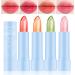 4 Packs Aloe Vera Lipstick Clear Jelly Lipstick Set Magic PH Temperature Color Change Lip Gloss Long Lasting Moisturizer Korean Lip Stain Color Changing Lip Balm for Women Girls
