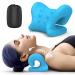 Octifie Odorless Neck Stretcher for Neck Pain Relief, Ergonomic Neck Cloud Cervical Traction Device Chiropractic Pillow for Spine Alignment, Neck and Shoulder Relaxer for TMJ Headache Muscle Tension Blue