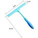 Blue Glass Scrape Bathroom Wiper Shower Cleaner for Shower Doors Bathroom Kitchen Window - Buy Online on GoSupps.com