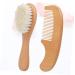 Healeved 2pcs Toddler Baby Brushes for Hair - Baby Gift Set with Wooden Comb and Bath Brush - Baby Grooming Essentials - Buy Online on GoSupps.com