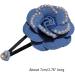 Limtula Sweet Style Hair Rope -slip Hair Barrettes for Teenagers Pearl Decor Camellia Shape Hair Pins and Elastic Hair Rope Dark blue BB clip - Buy Online on GoSupps.com
