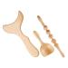 Minkissy 1 set roller stick hand tools cubes body scooters daily use massage board wood massage stick see Figure 35.00x19.00x0.50cm